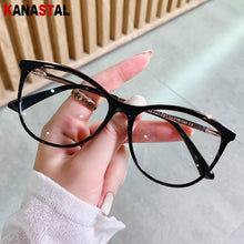 Load image into Gallery viewer, Women Blue Light Blocking Glasses Frame TR90 Metal Cateye Frame Eyeglass Men Computer Prescription Optical Eyewear Trend  WB603