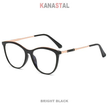 Load image into Gallery viewer, Women Blue Light Blocking Glasses Frame TR90 Metal Cateye Frame Eyeglass Men Computer Prescription Optical Eyewear Trend  WB603