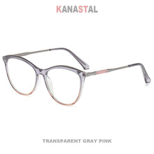 Load image into Gallery viewer, Women Blue Light Blocking Glasses Frame TR90 Metal Cateye Frame Eyeglass Men Computer Prescription Optical Eyewear Trend  WB603