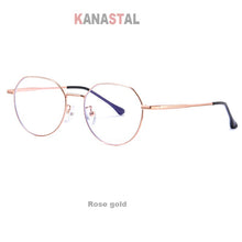Load image into Gallery viewer, Women Blue Light Blocking Glasses Literary Metal Frame Eyewear Men Computer Eyeglasses Frames Myopia Hyperopia Reading Glasses