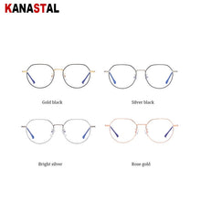 Load image into Gallery viewer, Women Blue Light Blocking Glasses Literary Metal Frame Eyewear Men Computer Eyeglasses Frames Myopia Hyperopia Reading Glasses