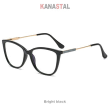 Load image into Gallery viewer, Women Blue Light Blocking Glasses TR90 Metal Cateye Full Frame Ladies Computer Eyeglass Prescription Optical Eyewear Frame Trend