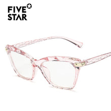 Carica l&#39;immagine nel visualizzatore di Gallery, Women Cat Eye Anti Blue Light Glasses  Trending Cateye Black Frame Blue Light Blocking Computer Female Eyeglasses