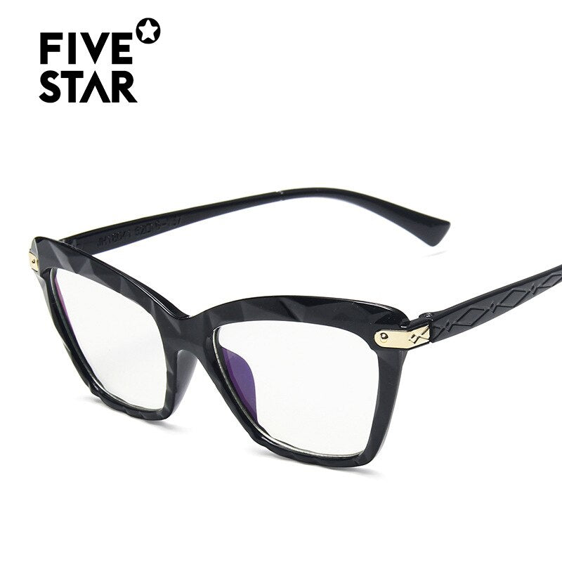 Women Cat Eye Anti Blue Light Glasses  Trending Cateye Black Frame Blue Light Blocking Computer Female Eyeglasses