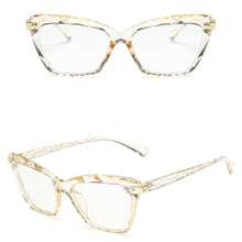Load image into Gallery viewer, Women Cat Eye Anti Blue Light Glasses Cat Eye Black Frame Blue Light Blocking Computer Female Eyeglasses Frame