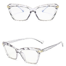 Load image into Gallery viewer, Women Cat Eye Anti Blue Light Glasses Cat Eye Black Frame Blue Light Blocking Computer Female Eyeglasses Frame