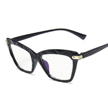Load image into Gallery viewer, Women Cat Eye Anti Blue Light Glasses Cat Eye Black Frame Blue Light Blocking Computer Female Eyeglasses Frame