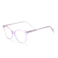 Load image into Gallery viewer, Women Cat Eye Clear Acetate Eyeglasses Full Rim Optical Spectacles Frame With Spring Hinge For Myopia Prescription Lenses