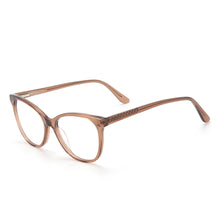 Load image into Gallery viewer, Women Cat Eye Clear Acetate Eyeglasses Full Rim Optical Spectacles Frame With Spring Hinge For Myopia Prescription Lenses