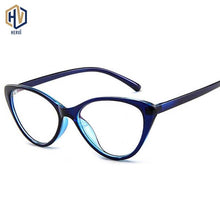 Load image into Gallery viewer, Women Cat Eye Spectacle Eyeglasses Frame Men Clear Lens Optical Plain Glasse Frame Computer Glasses Myopic Glasses Unisex