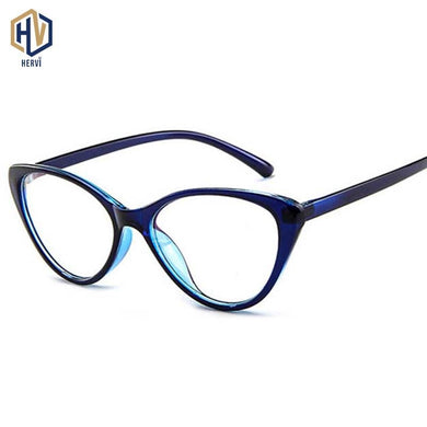 Women Cat Eye Spectacle Eyeglasses Frame Men Clear Lens Optical Plain Glasse Frame Computer Glasses Myopic Glasses Unisex