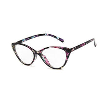 Load image into Gallery viewer, Women Cat Eye Spectacle Eyeglasses Frame Men Clear Lens Optical Plain Glasse Frame Computer Glasses Myopic Glasses Unisex