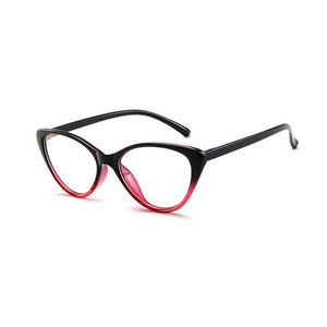 Women Cat Eye Spectacle Eyeglasses Frame Men Clear Lens Optical Plain Glasse Frame Computer Glasses Myopic Glasses Unisex