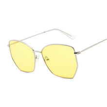 Load image into Gallery viewer, Women Cat Eye Sunglasses Cute Sexy Brand Designer Summer Retro Oversized Frame Black Yellow Cateye Sun Glasses Female