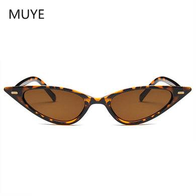 Women Cat Eye Sunglasses Small Size Brand Designer Retro Ladies Sun Glasses Female Black Purple Red Glasses UV400