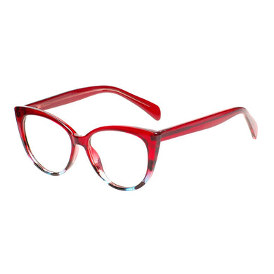 Women Cat Eye Transparent Glasses Clear TR90 Lightweight Spectacles Frame For Prescription Lenses