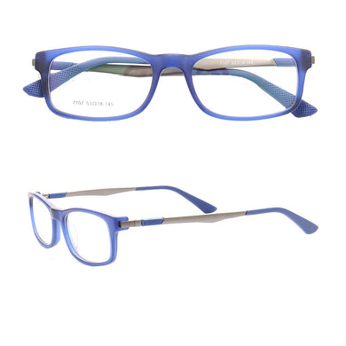 Women Classic Rectangular Glass Frames Men Square Eyeglass Frame Business Acetate Blue Optical Prescription Eyeglasses Frame