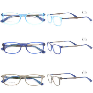 Women Classic Rectangular Glass Frames Men Square Eyeglass Frame Business Acetate Blue Optical Prescription Eyeglasses Frame