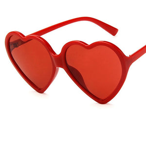 Women Cute Sexy Sun Glasses  Love Heart Sunglasses Brand Designer Retro Vintage  Sun Glasses Red Shades