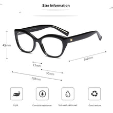 Load image into Gallery viewer, Women Designer Optical Eyeglasses Prescription Stylish Female Spectacles for Glasses Optical Frame