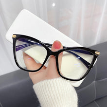 Load image into Gallery viewer, Women Cat Eye Anti Blue Light Glasses Cat Eye Black Frame Blue Light Blocking Computer Clear Lens Eyewear Eyeglasses