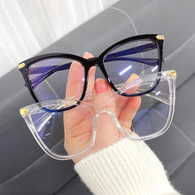Load image into Gallery viewer, Women Cat Eye Anti Blue Light Glasses Cat Eye Black Frame Blue Light Blocking Computer Clear Lens Eyewear Eyeglasses