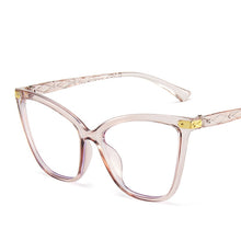 Load image into Gallery viewer, Women Cat Eye Anti Blue Light Glasses Cat Eye Black Frame Blue Light Blocking Computer Clear Lens Eyewear Eyeglasses