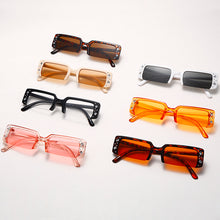 Load image into Gallery viewer, Women Eyewear Crystal Sunglasses Vintage Rectangle Sun Glasses Small Square Retro Shiny Rhinestone Sun Glasses V400 Men