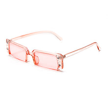 Load image into Gallery viewer, Women Eyewear Crystal Sunglasses Vintage Rectangle Sun Glasses Small Square Retro Shiny Rhinestone Sun Glasses V400 Men