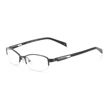 Load image into Gallery viewer, Women Fashion Glasses Metal Half Rim Oval Eyeglass Frame For Prescription Lenses Myopia Reading Multifocal