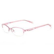 Load image into Gallery viewer, Women Fashion Glasses Metal Half Rim Oval Eyeglass Frame For Prescription Lenses Myopia Reading Multifocal