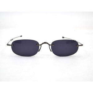 Women Folding Sunglasses  Flexible Men Foldable Spectacles Rimless Gafas Telescopic Temple Send With Leather Case H5