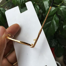 Load image into Gallery viewer, Women Geometry Glasses Frames Designer Style 18k Gold
