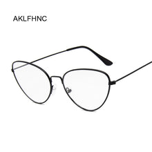 Load image into Gallery viewer, Women Glasses Frame Men Transparent Eyeglasses Frame Vintage Cat Eye Clear Lens Glasses Optical Spectacle Frame Male Female