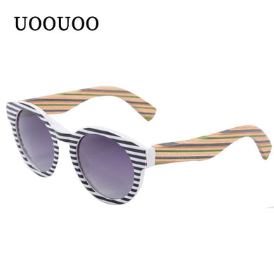 Women Glasses Ultralight PC Front Wooden Arms Female Sunglasses Full Rim Round Eyewear Lentes De Sol Mujer UV400 Ladies Shade