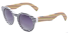 Load image into Gallery viewer, Women Glasses Ultralight PC Front Wooden Arms Female Sunglasses Full Rim Round Eyewear Lentes De Sol Mujer UV400 Ladies Shade