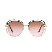 Load image into Gallery viewer, Women Gradient Sunglasses Metal Frame Vintage Round Sun Glasses Men UV400 Eyewear For Female Oval Shades
