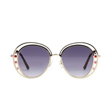 Load image into Gallery viewer, Women Gradient Sunglasses Metal Frame Vintage Round Sun Glasses Men UV400 Eyewear For Female Oval Shades