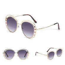 Load image into Gallery viewer, Women Gradient Sunglasses Metal Frame Vintage Round Sun Glasses Men UV400 Eyewear For Female Oval Shades