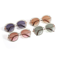 Load image into Gallery viewer, Women Gradient Sunglasses Metal Frame Vintage Round Sun Glasses Men UV400 Eyewear For Female Oval Shades