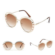 Load image into Gallery viewer, Women Gradient Sunglasses Metal Frame Vintage Round Sun Glasses Men UV400 Eyewear For Female Oval Shades