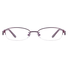 Load image into Gallery viewer, Women Half Rim Oval Eyeglasses Frame Metal Prescription Glasses Frame For Optical Lens Myopia Reading Multifocal