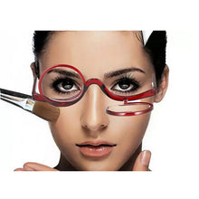 Load image into Gallery viewer, Women Makeup Reading Glasses Rotatable Magnifying Flip Make Up Eyeglasses Presbyopic Eyewear Diopter +1 +1.5 +2.0 +2.5 +3.0 +3.5
