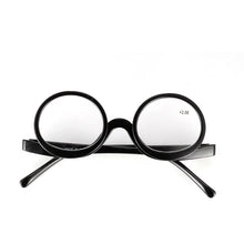 Load image into Gallery viewer, Women Makeup Reading Glasses Rotatable Magnifying Flip Make Up Eyeglasses Presbyopic Eyewear Diopter +1 +1.5 +2.0 +2.5 +3.0 +3.5