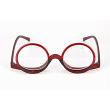 Load image into Gallery viewer, Women Makeup Reading Glasses Rotatable Magnifying Flip Make Up Eyeglasses Presbyopic Eyewear Diopter +1 +1.5 +2.0 +2.5 +3.0 +3.5