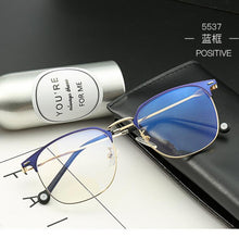 Load image into Gallery viewer, Women Men Anti-blue Light Optics Glasses Frame Metal Square Blue Light Blocking Square Eyeglasses Prescription Eyewear