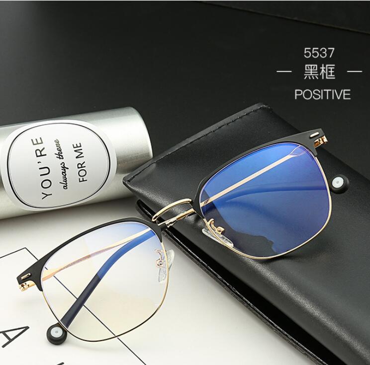 Women Men Anti-blue Light Optics Glasses Frame Metal Square Blue Light Blocking Square Eyeglasses Prescription Eyewear