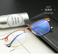 Load image into Gallery viewer, Women Men Anti-blue Light Optics Glasses Frame Metal Square Blue Light Blocking Square Eyeglasses Prescription Eyewear