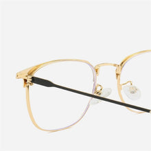 Load image into Gallery viewer, Women Men Anti-blue Light Optics Glasses Frame Metal Square Blue Light Blocking Square Eyeglasses Prescription Eyewear