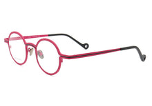 Carica l&#39;immagine nel visualizzatore di Gallery, Women Men Basic Nerd Round Full-Rim Pure Titanium Prescription Lightweight Double-bridge Eyeglass Frames Orange Red